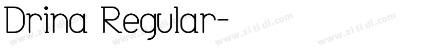 Drina Regular字体转换